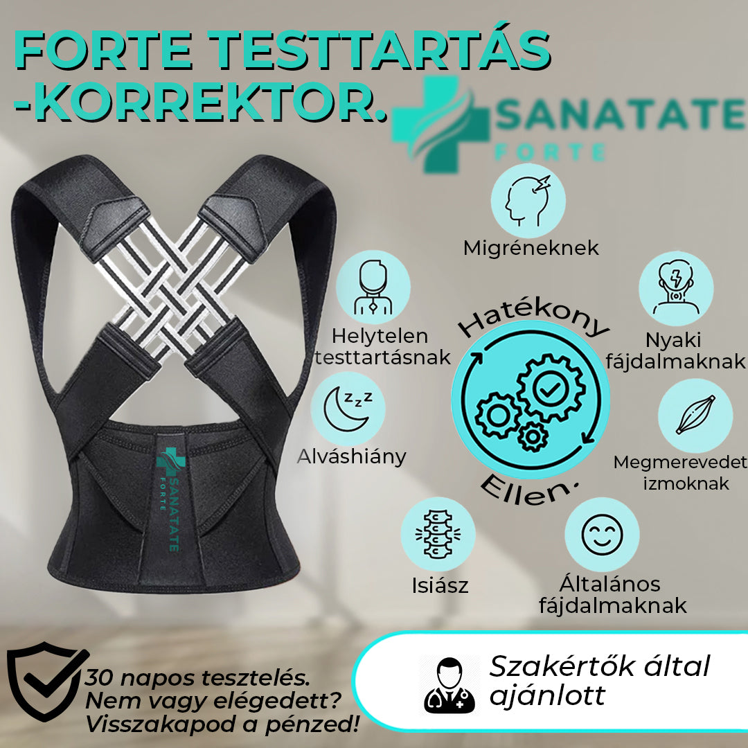 Forte testtartás-korrektor